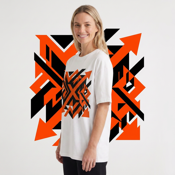 White White T-Shirt mockup 2