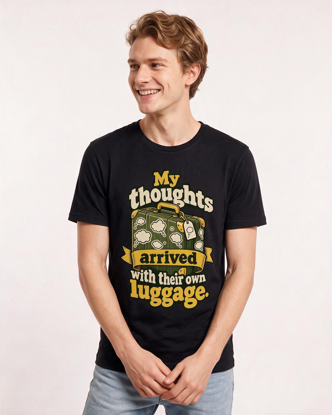 Meme Black T-Shirt for Men – Everyday Expression Graphic Tee product image 1