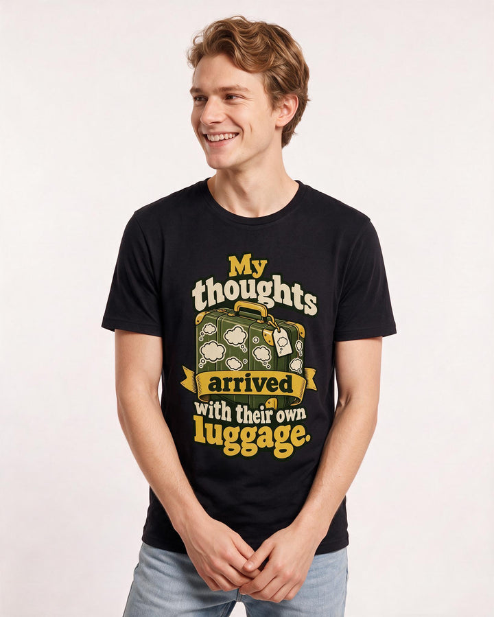 Meme Black T-Shirt for Men – Everyday Expression Graphic Tee product image 1