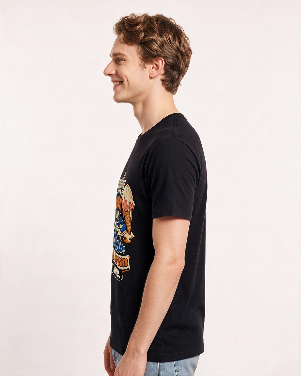 Grandparent Black T-Shirt for Men – Everyday Expression Graphic Tee product image 2