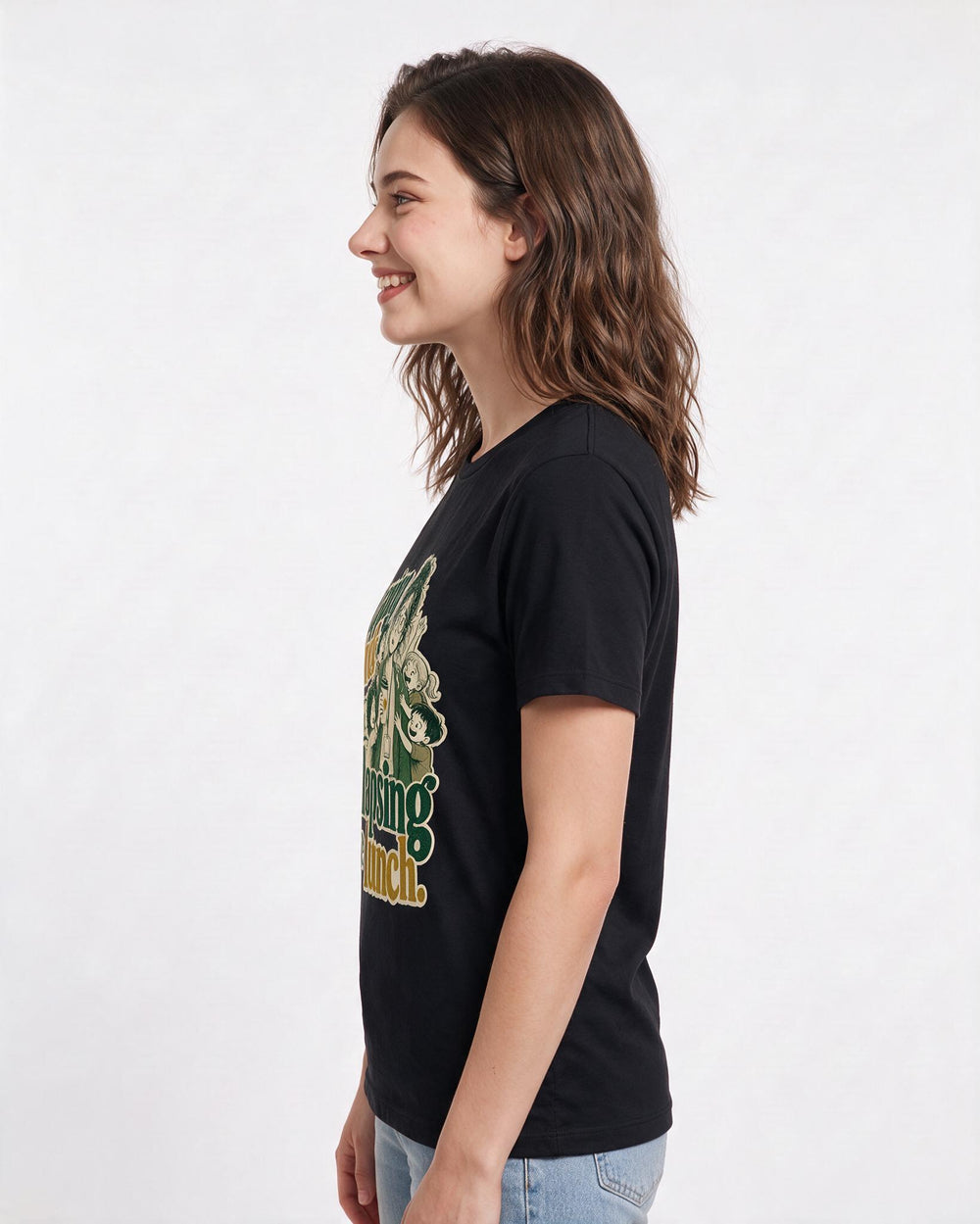 Teacher Black T-Shirt for Women – Everyday Expression Graphic Tee product image 2