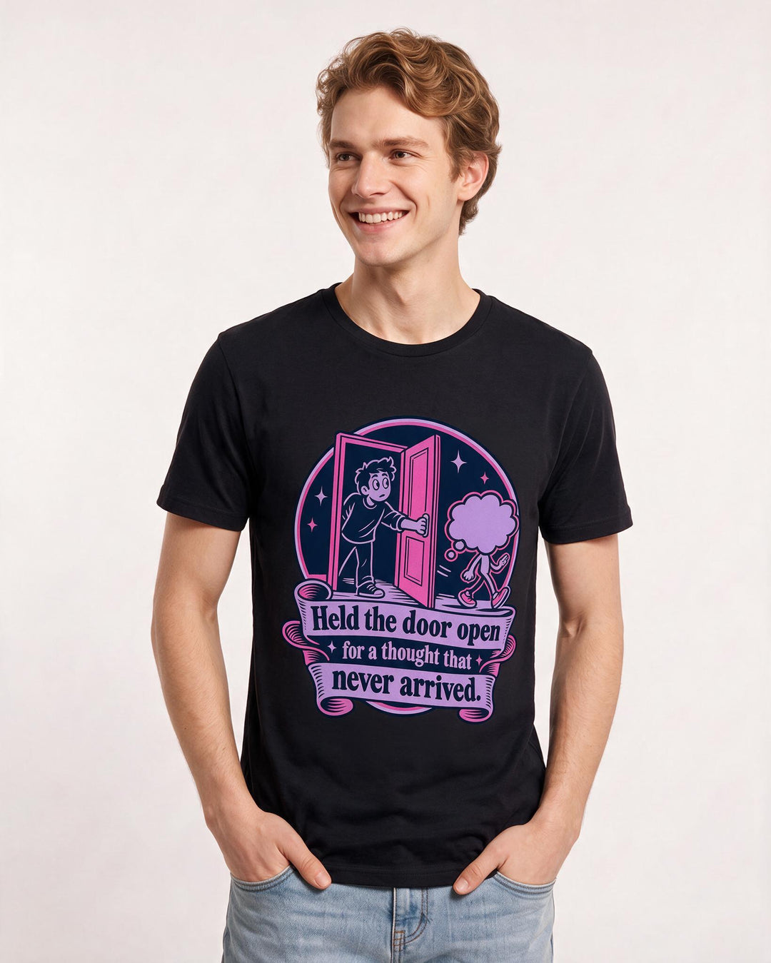 Meme Black T-Shirt for Men – Everyday Expression Graphic Tee product image 1