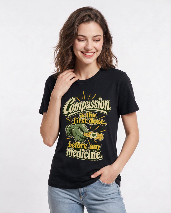 Nurse Black T-Shirt for Women – Nursing Life Graphic Tee product image 1