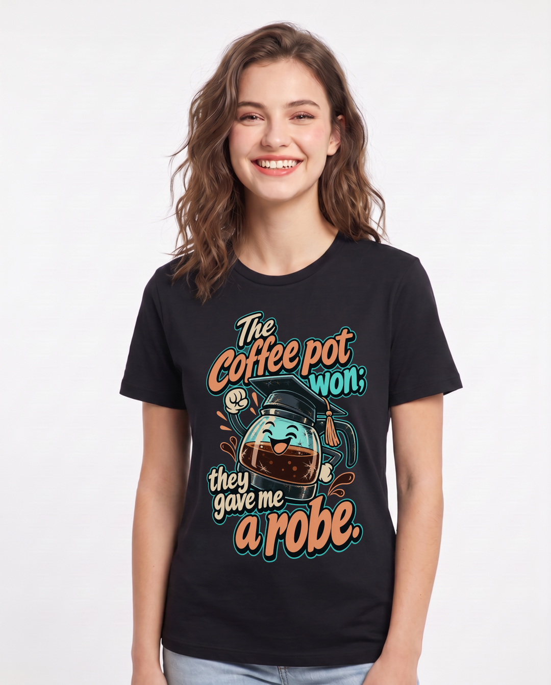 Graduation Black T-Shirt for Women – Everyday Expression Graphic Tee product image 3