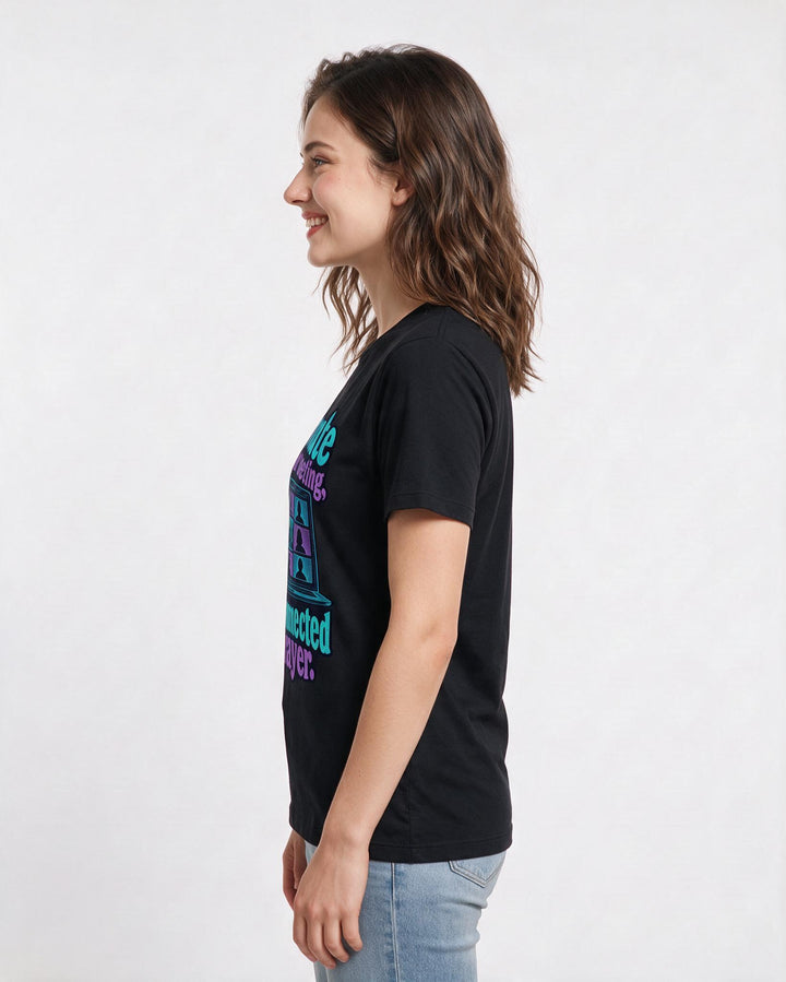 Christian Faith Black T-Shirt for Women – Everyday Expression Graphic Tee product image 2
