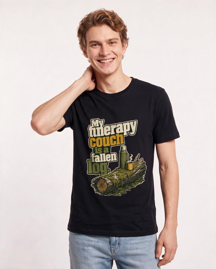 Hunting Black T-Shirt for Men – Everyday Expression Graphic Tee product image 3