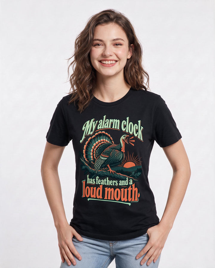 Hunting Black T-Shirt for Women – Everyday Expression Graphic Tee product image 1