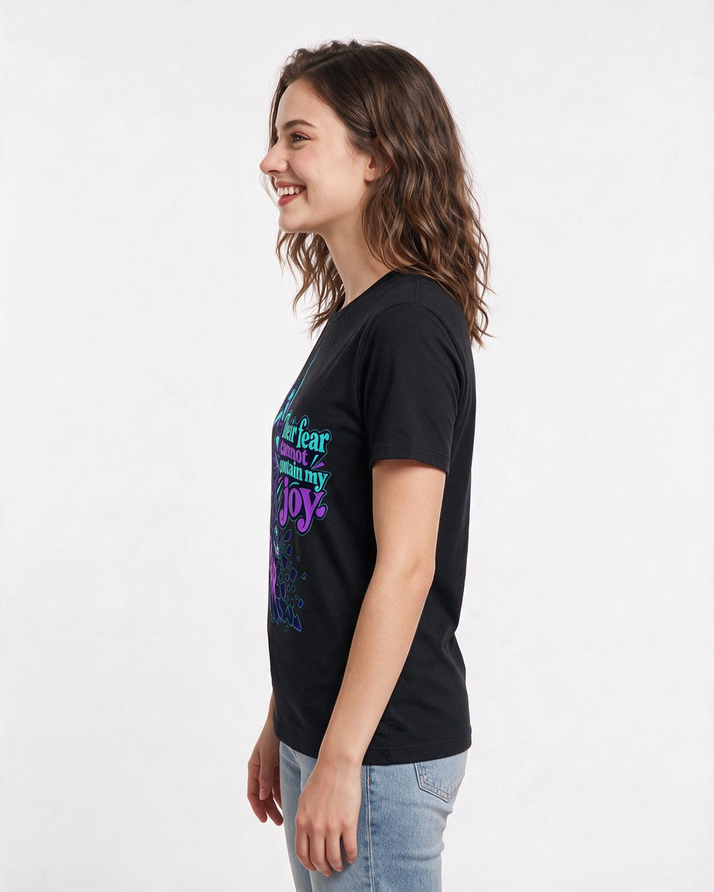 Pride Black T-Shirt for Women – Everyday Expression Graphic Tee product image 2