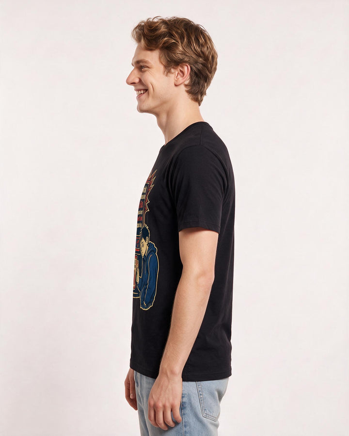 Gaming Men's Black T-Shirt – Social interaction failed. Please insert social tokens to continue. product image 2