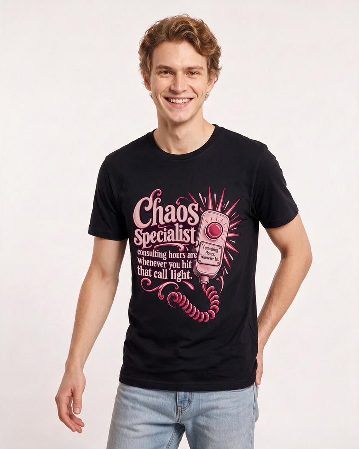 Nurse Black T-Shirt for Men – Nursing Life Graphic Tee product image 1