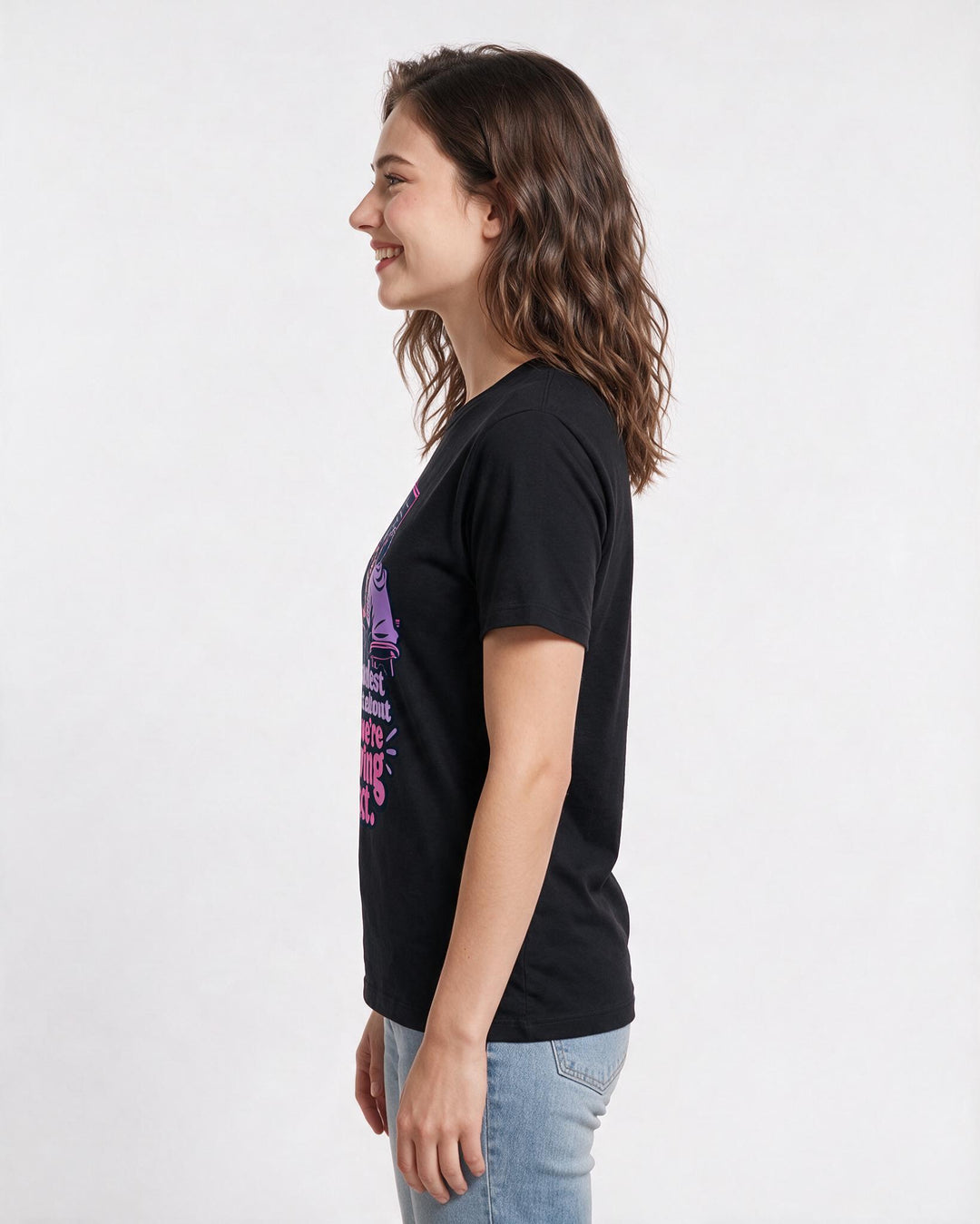 Beer Black T-Shirt for Women – Everyday Expression Graphic Tee product image 2