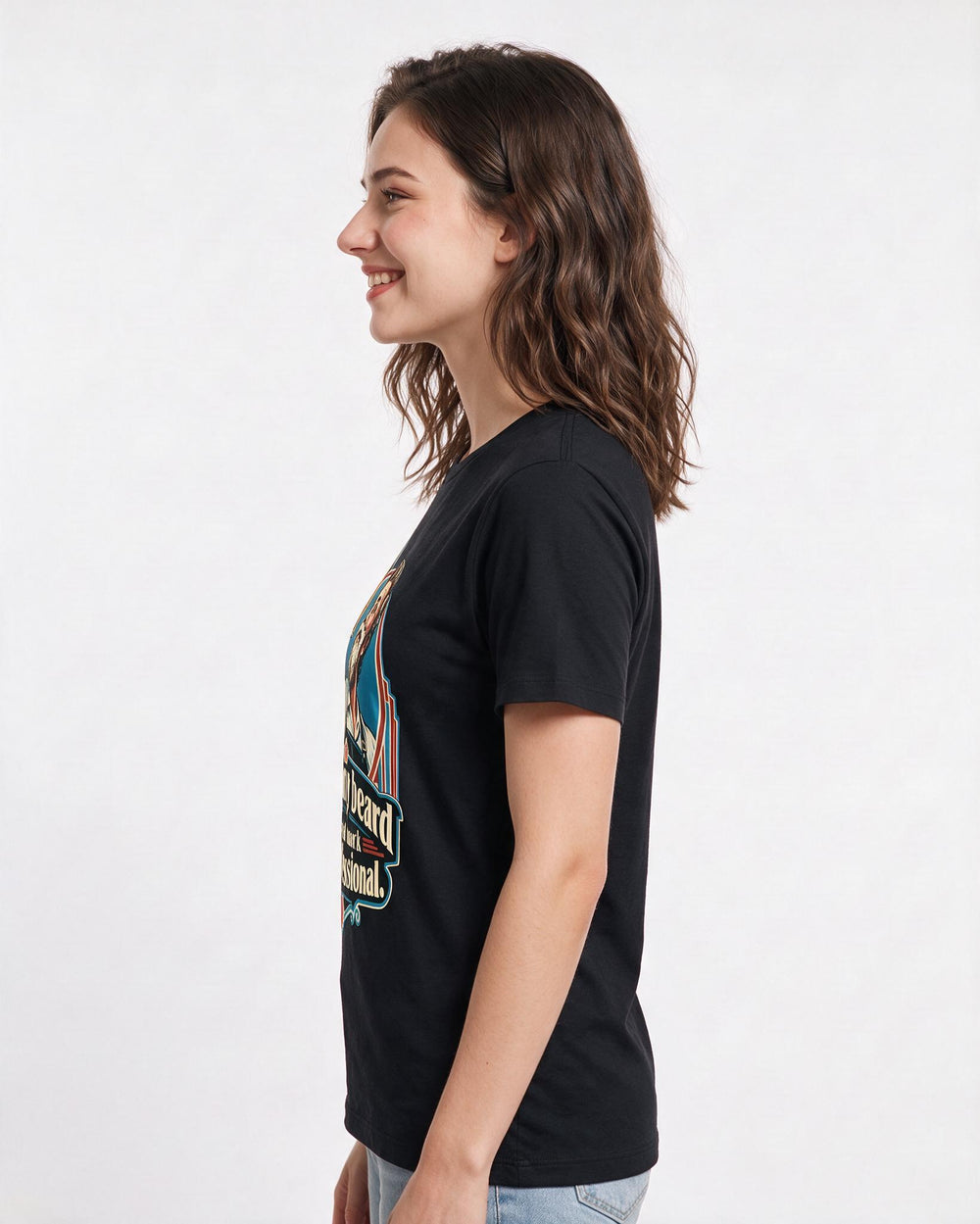 Beer Black T-Shirt for Women – Everyday Expression Graphic Tee product image 2