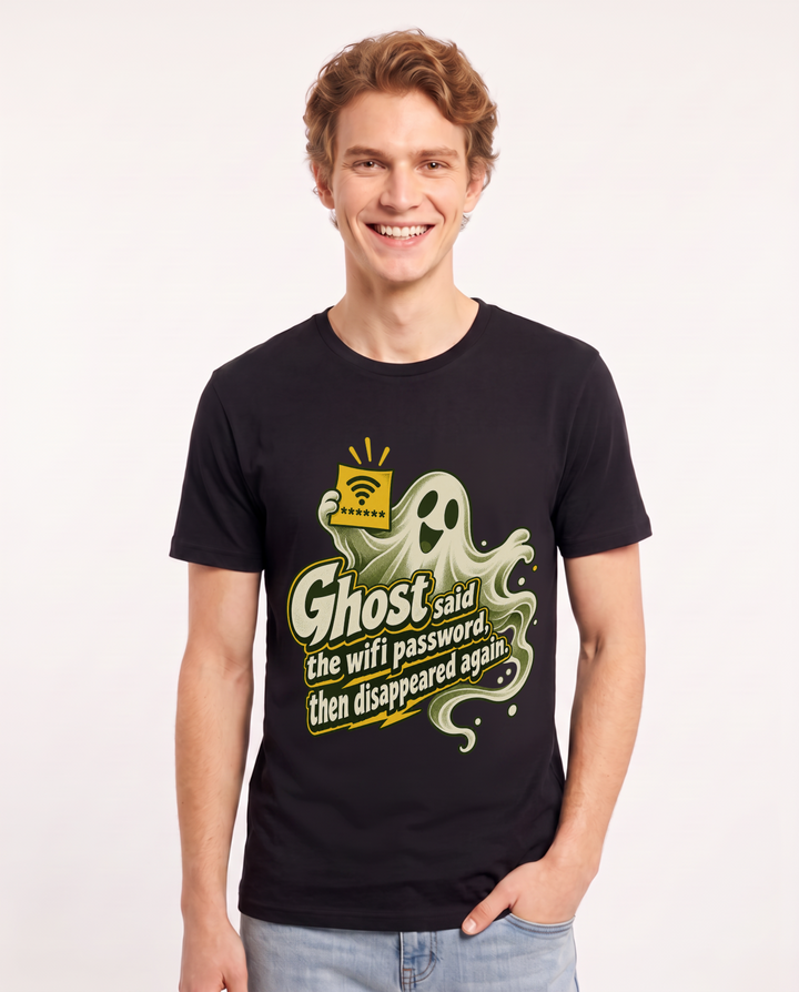 Halloween Black T-Shirt for Men – Halloween Theme Graphic Tee product image 3