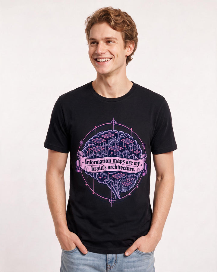 Neurodiversity Black T-Shirt for Men – Everyday Expression Graphic Tee product image 1