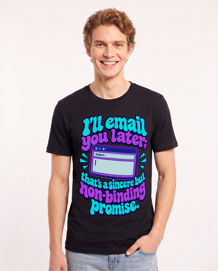 Meme Black T-Shirt for Men – Everyday Expression Graphic Tee product image 3
