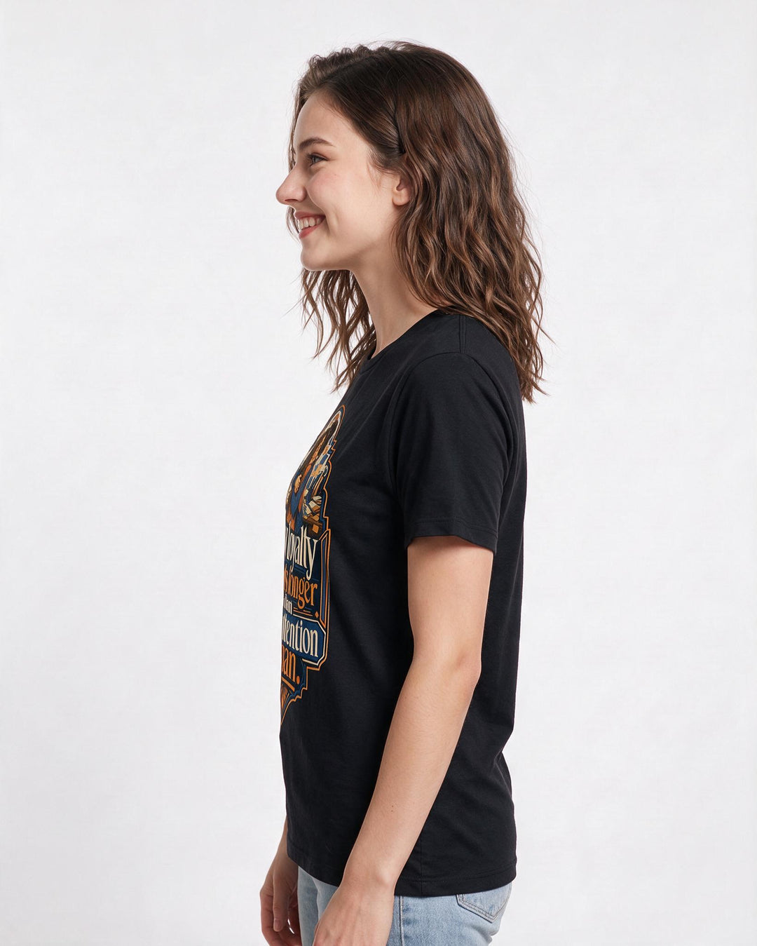 Neurodiversity Black T-Shirt for Women – Everyday Expression Graphic Tee product image 2