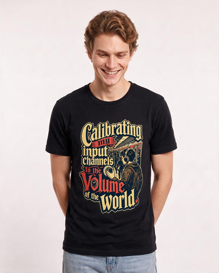 Neurodiversity Black T-Shirt for Men – Everyday Expression Graphic Tee product image 1