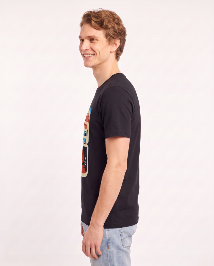 Graphic Men's Black T-Shirt - Accountability is not an optional extra. product image 2