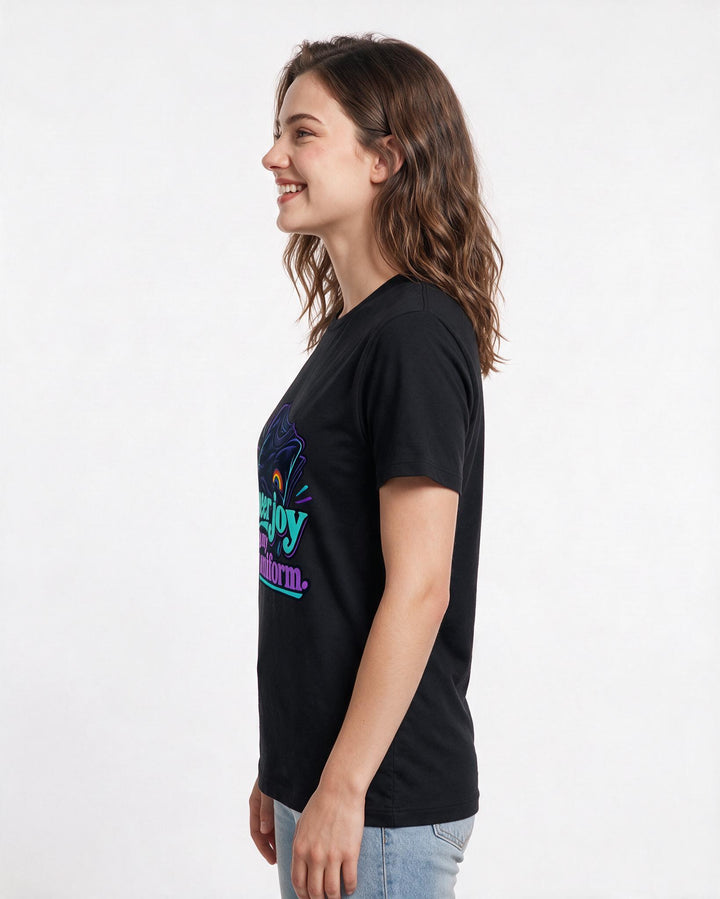 Pride Black T-Shirt for Women – Everyday Expression Graphic Tee product image 2