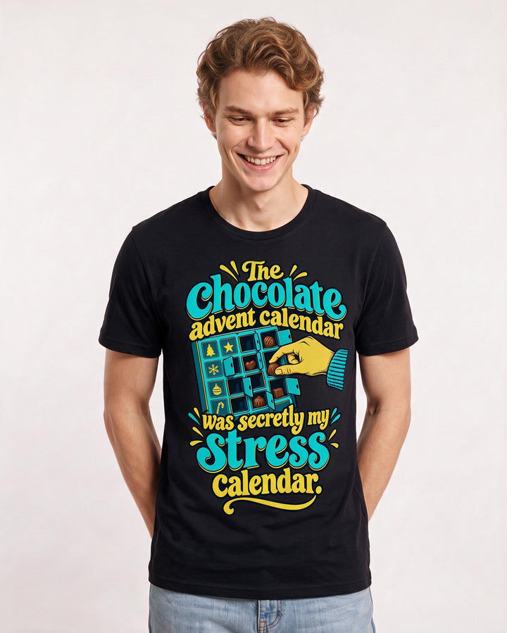 Christmas Black T-Shirt for Men – Holiday Theme Graphic Tee product image 1