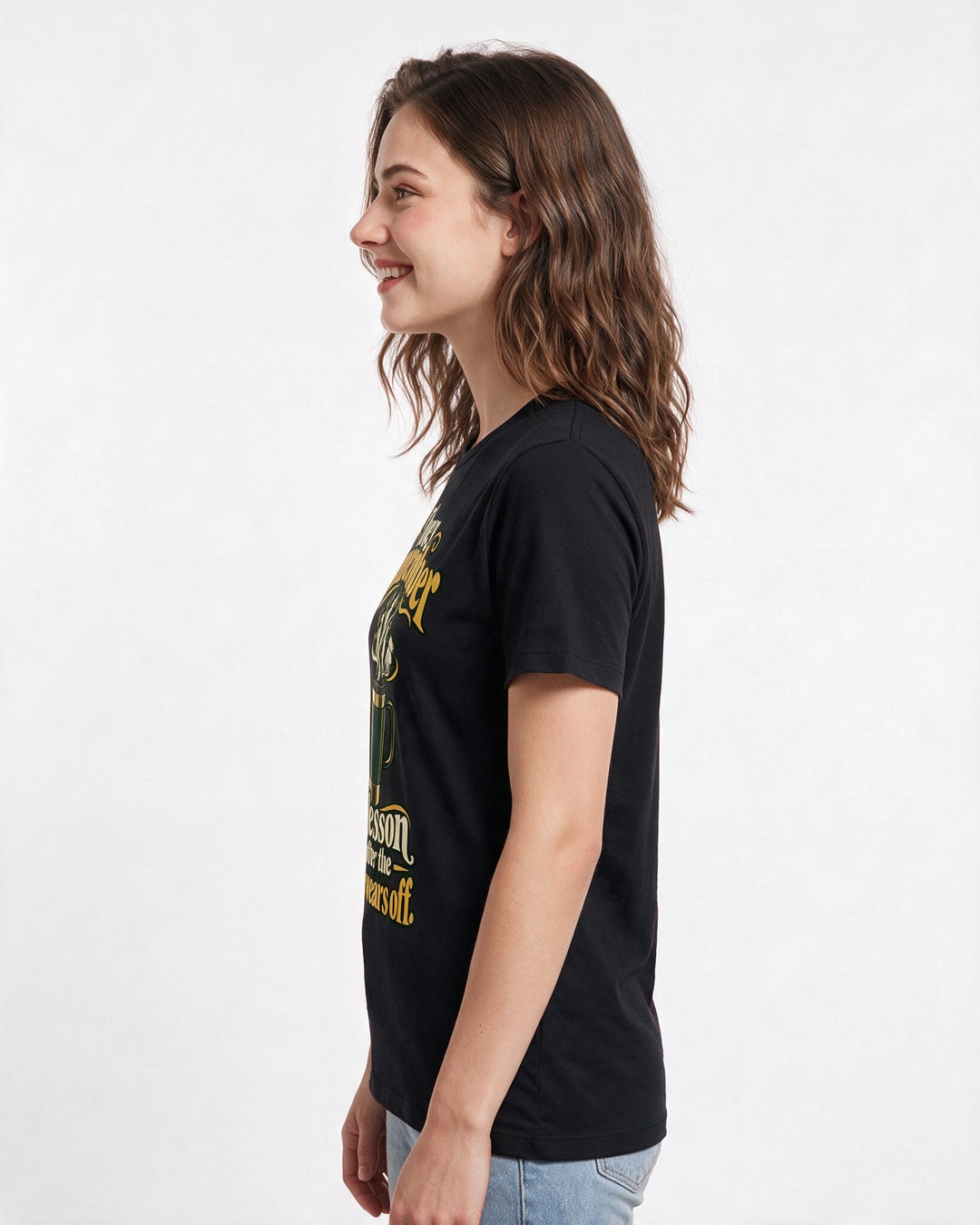 Teacher Black T-Shirt for Women – Everyday Expression Graphic Tee product image 2