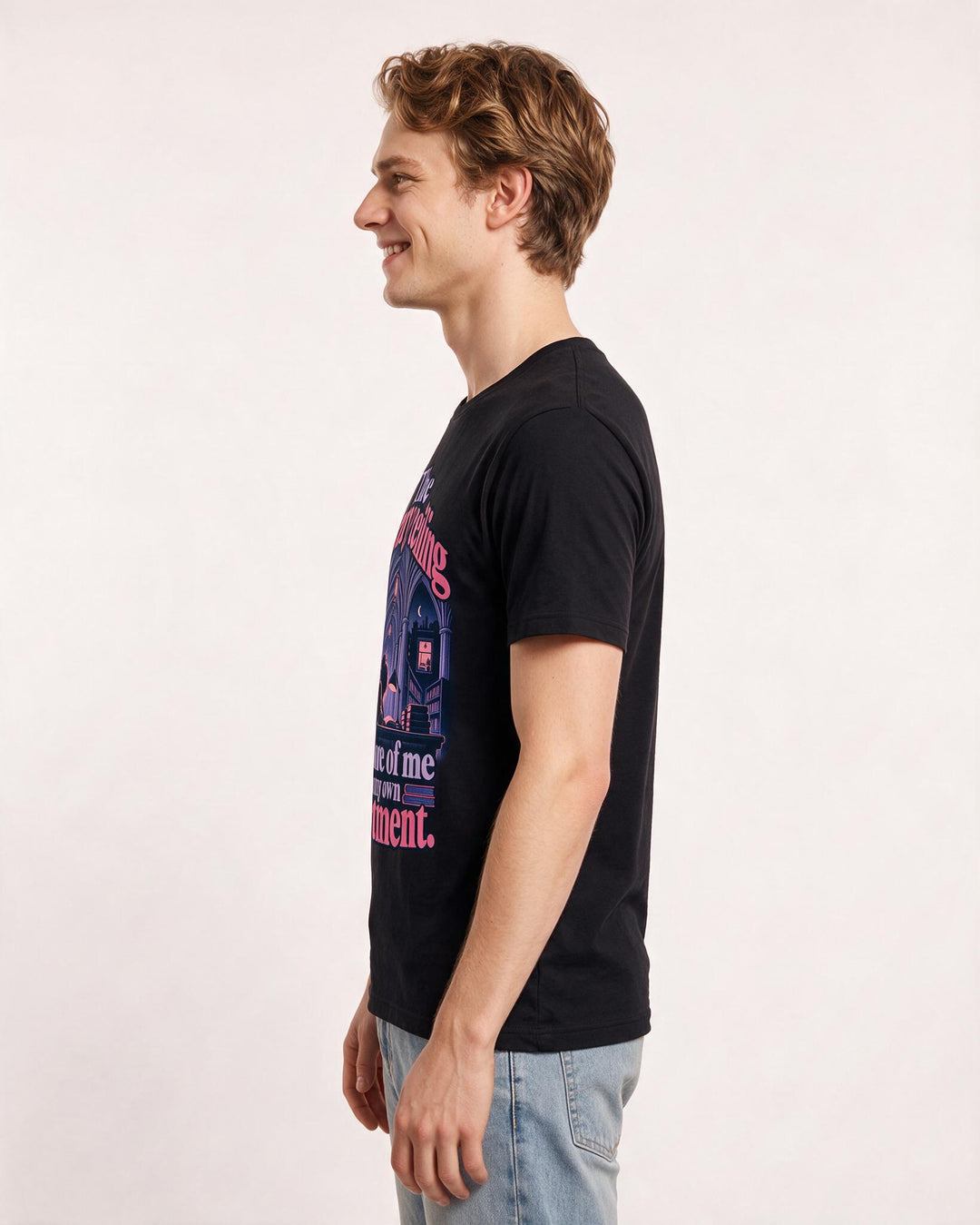 Graduation Black T-Shirt for Men – Everyday Expression Graphic Tee product image 2