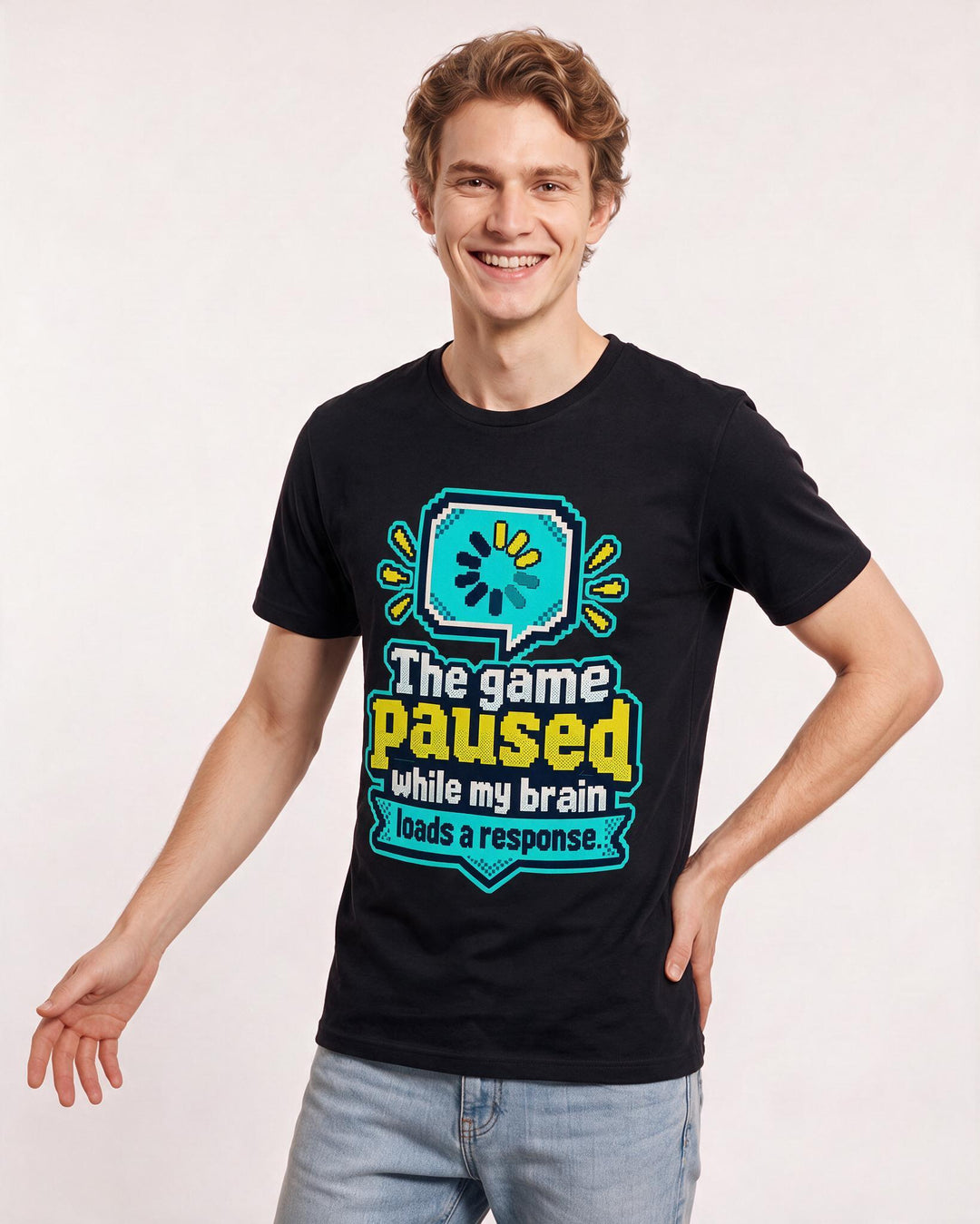 Gaming Black T-Shirt for Men – Game Night Graphic Tee product image 1