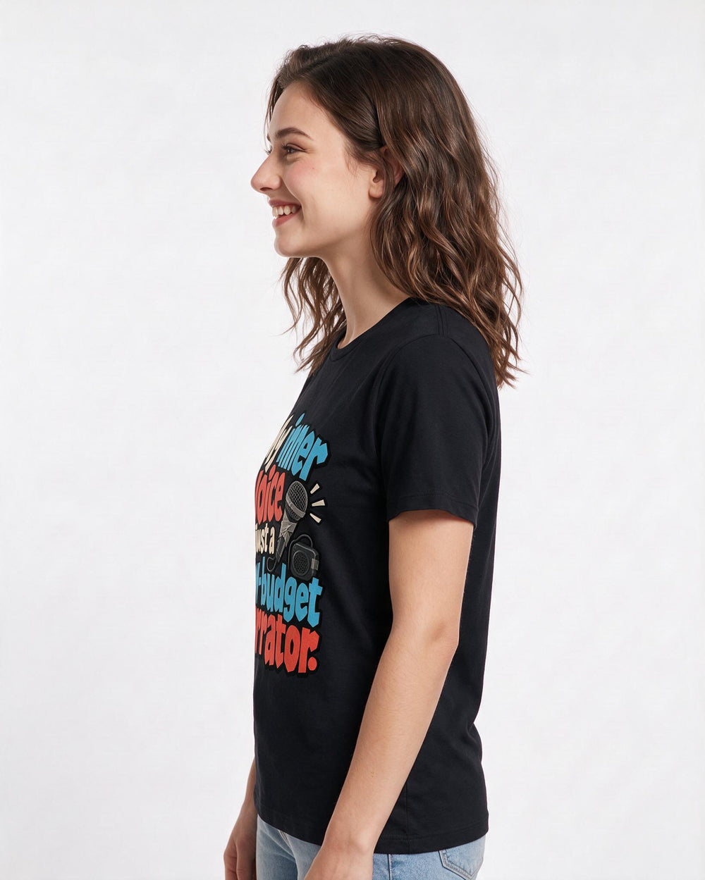 Meme Black T-Shirt for Women – Everyday Expression Graphic Tee product image 2