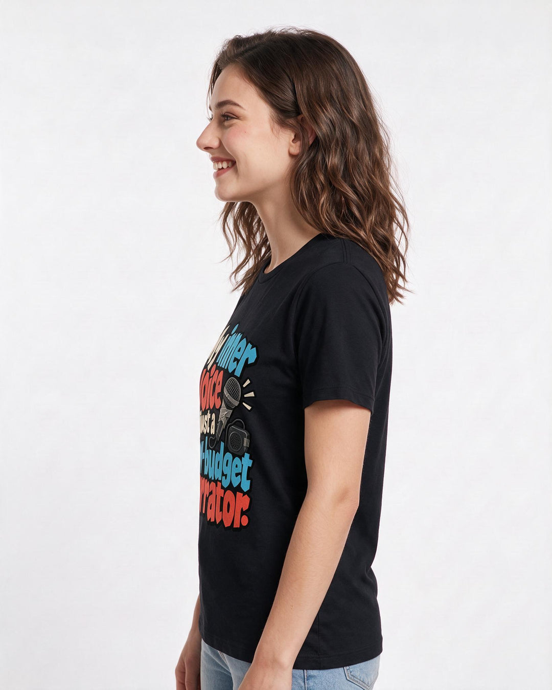 Meme Black T-Shirt for Women – Everyday Expression Graphic Tee product image 2