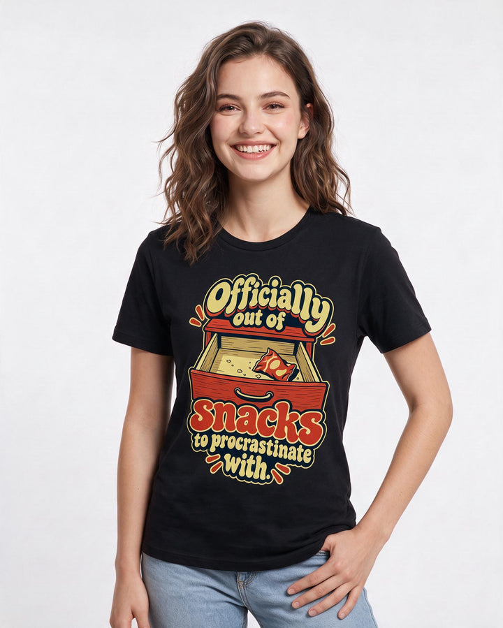 Graduation Black T-Shirt for Women – Everyday Expression Graphic Tee product image 1