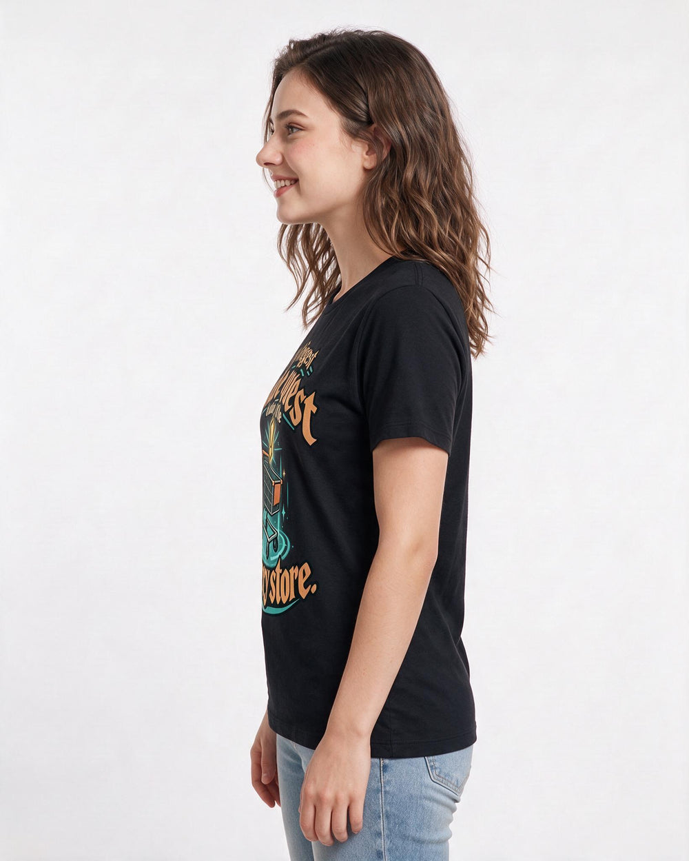 Gaming Black T-Shirt for Women – Game Night Graphic Tee product image 2