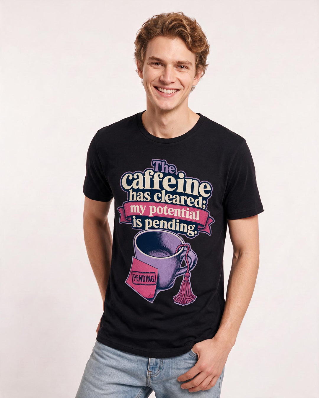 Graduation Black T-Shirt for Men – Everyday Expression Graphic Tee product image 1