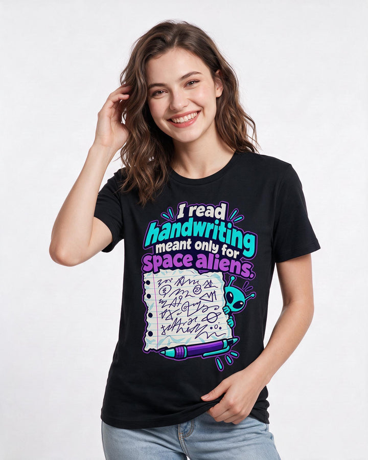 Teacher Black T-Shirt for Women – Everyday Expression Graphic Tee product image 1