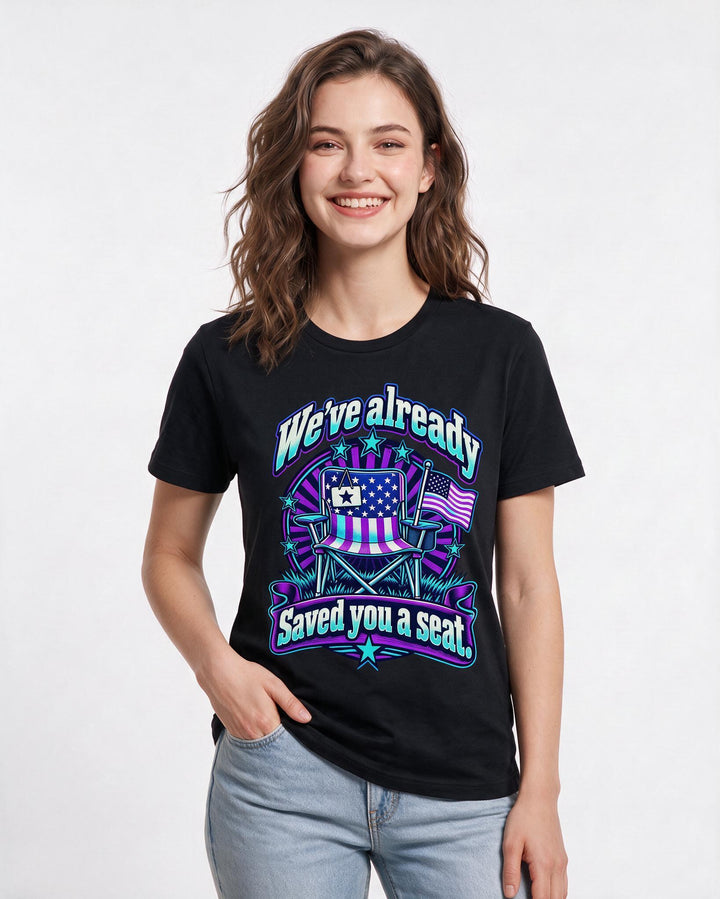 Patriotic Black T-Shirt for Women – Everyday Expression Graphic Tee product image 1