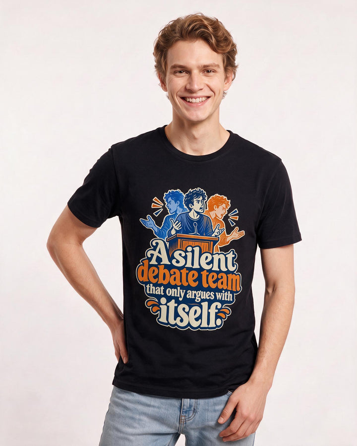 Meme Black T-Shirt for Men – Everyday Expression Graphic Tee product image 1