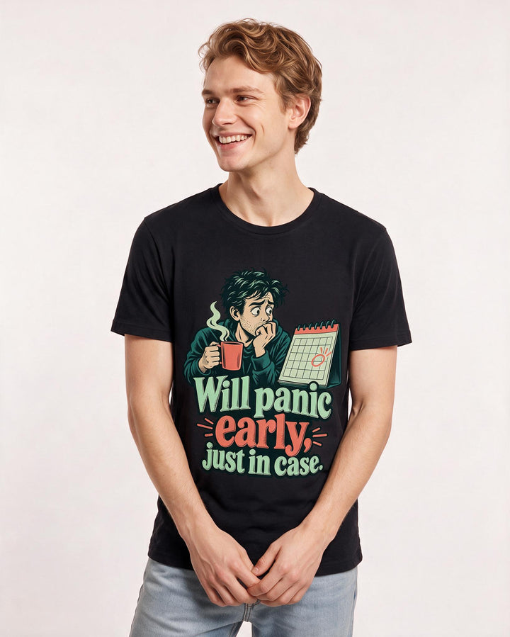 Meme Black T-Shirt for Men – Everyday Expression Graphic Tee product image 1
