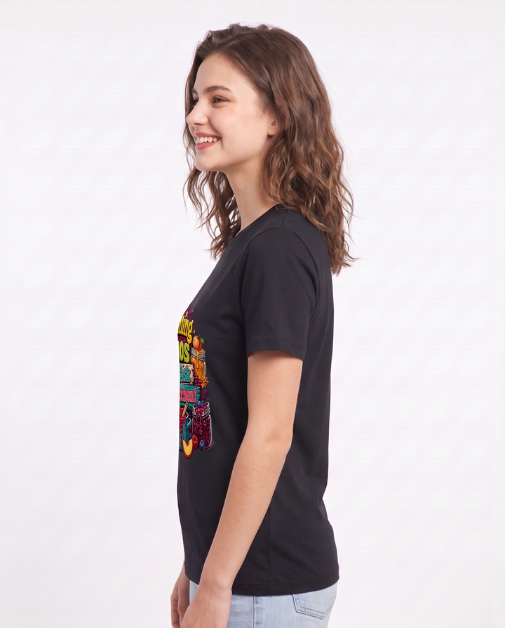 Canning Chaos: Just Ask My Kitchen! Women's Black T-Shirt product image 3