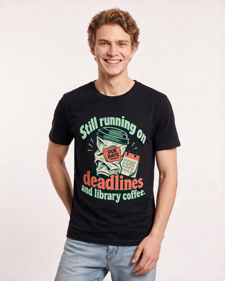 Graduation Black T-Shirt for Men – Everyday Expression Graphic Tee product image 1