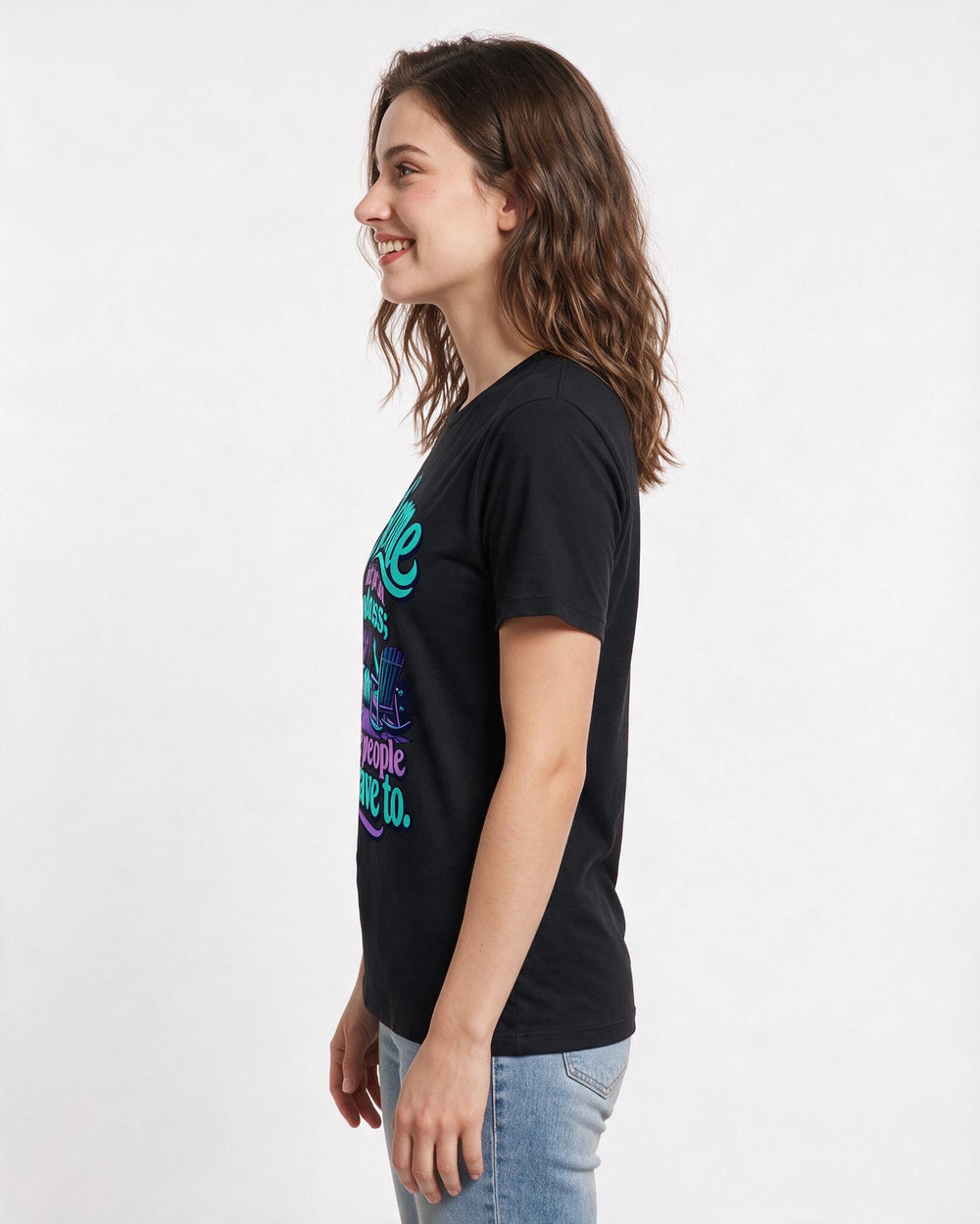 Patriotic Black T-Shirt for Women – Everyday Expression Graphic Tee product image 2