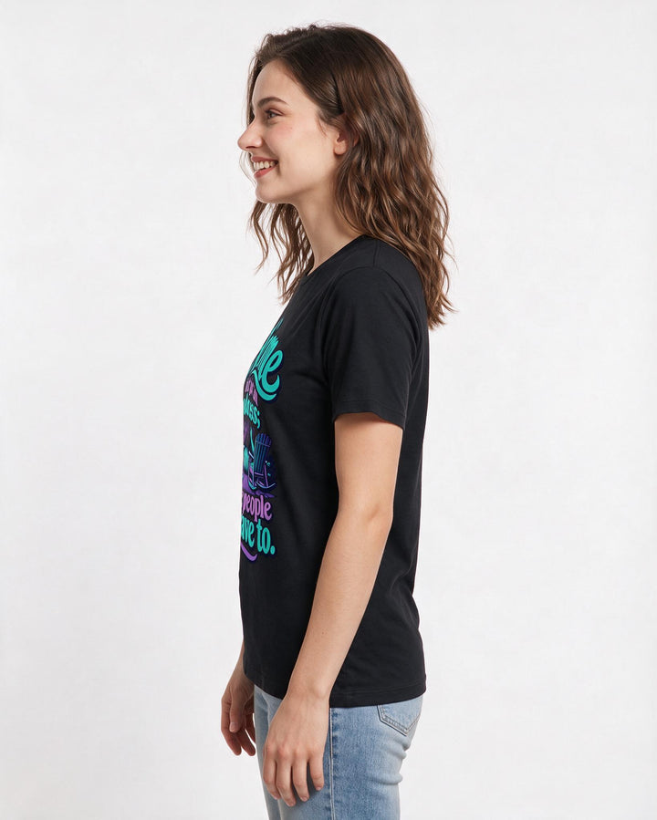 Patriotic Black T-Shirt for Women – Everyday Expression Graphic Tee product image 2