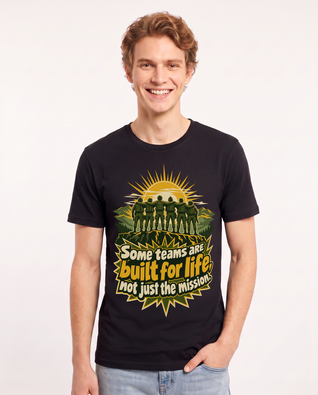 Veteran Black T-Shirt for Men – Everyday Expression Graphic Tee product image 3