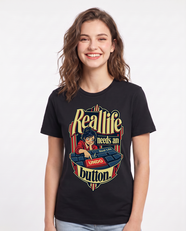 Gaming Black T-Shirt for Women – Game Night Graphic Tee product image 3