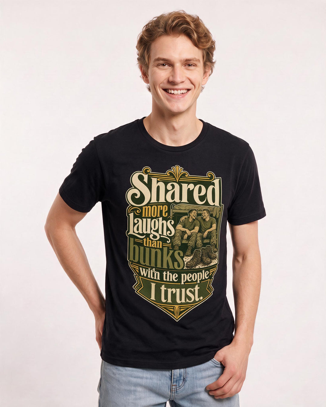 Veteran Black T-Shirt for Men – Everyday Expression Graphic Tee product image 1