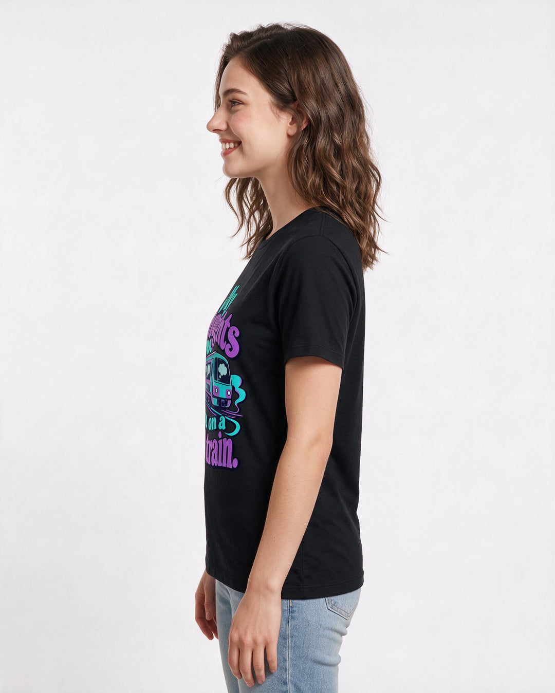 Neurodiversity Black T-Shirt for Women – Everyday Expression Graphic Tee product image 2