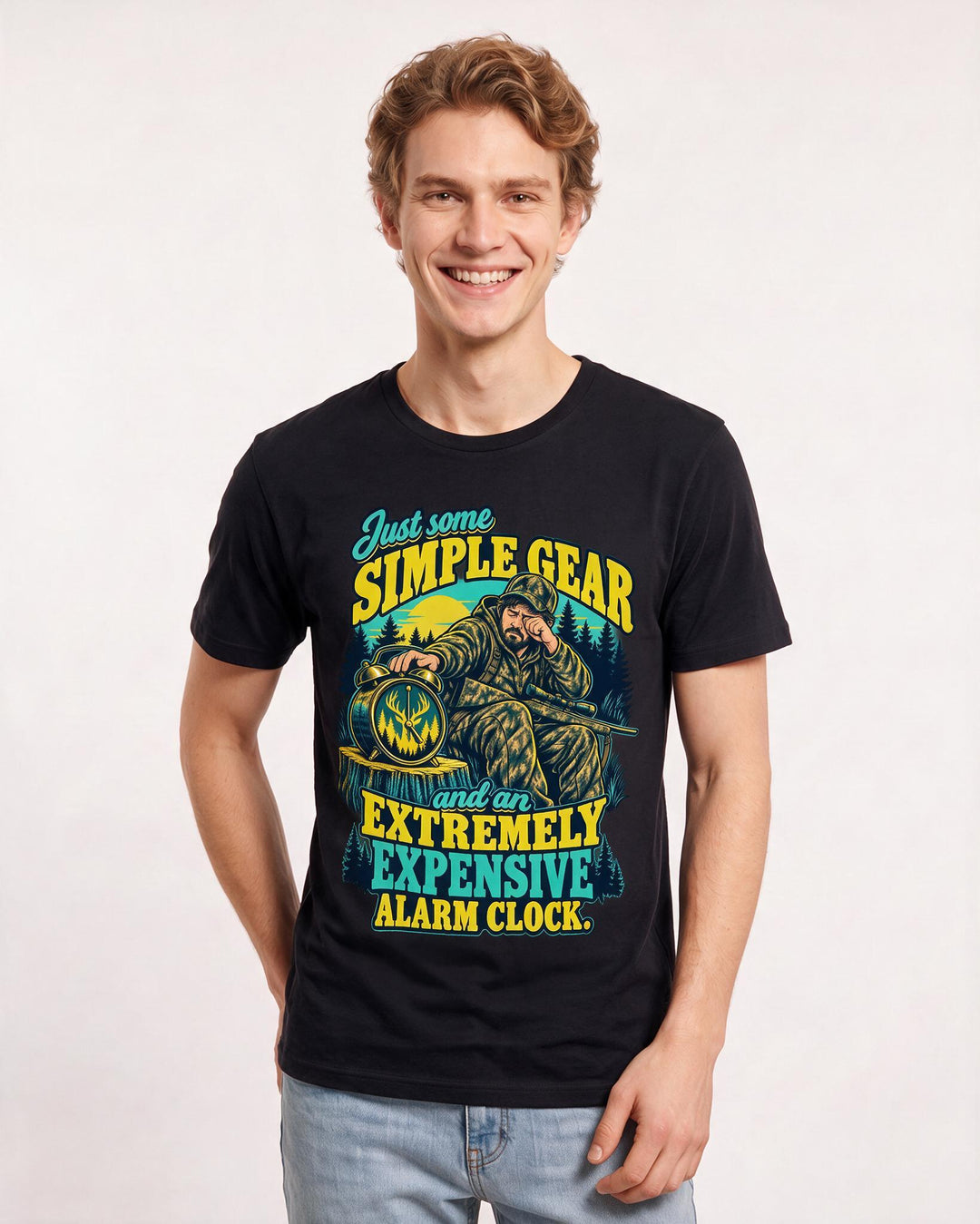 Hunting Black T-Shirt for Men – Everyday Expression Graphic Tee product image 1