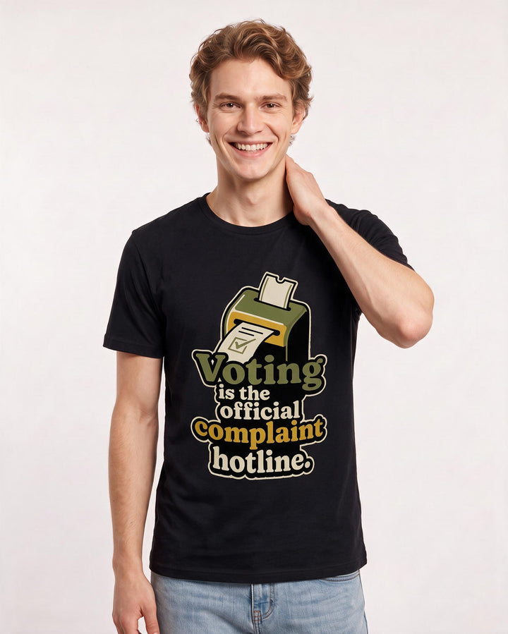 Political Statement Black T-Shirt for Men – Everyday Expression Graphic Tee product image 3