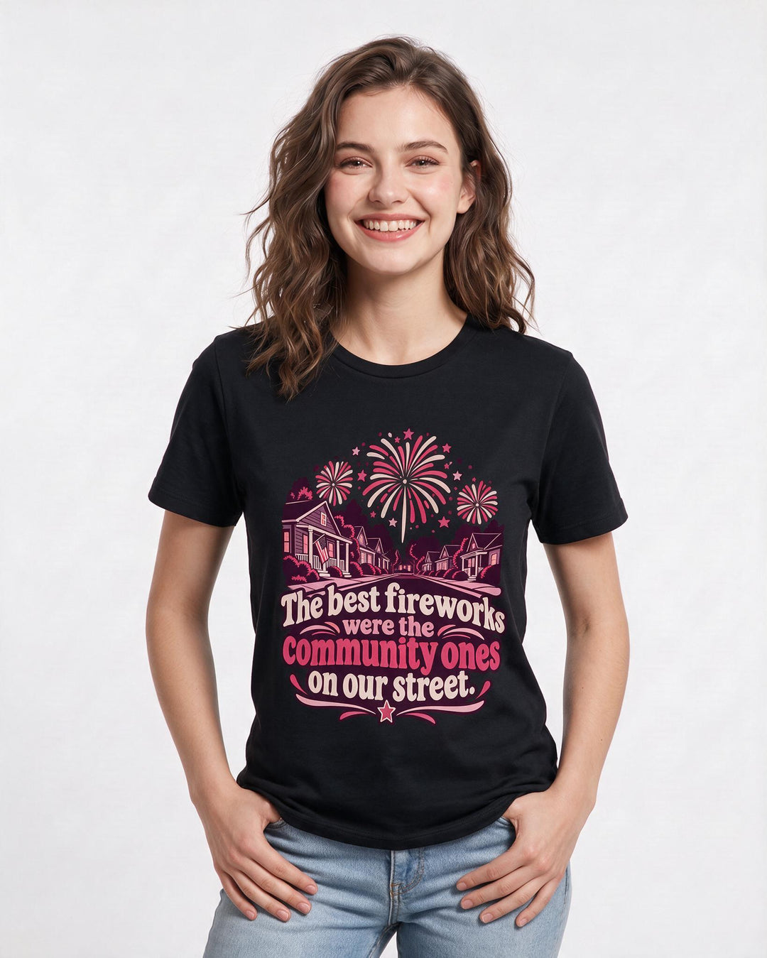 Patriotic Black T-Shirt for Women – Everyday Expression Graphic Tee product image 1