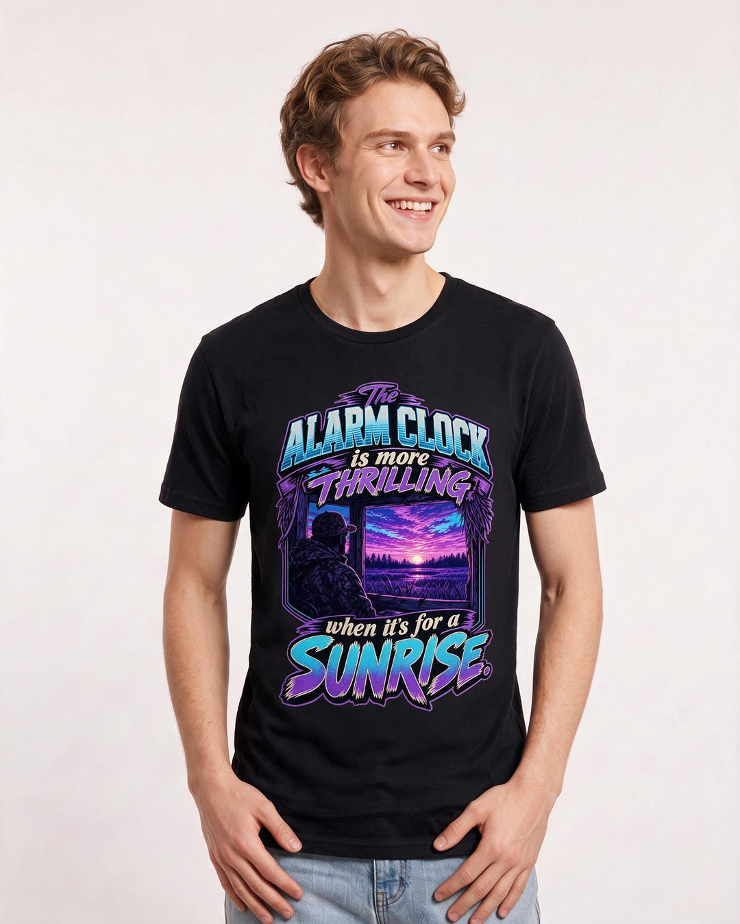 Hunting Black T-Shirt for Men – Everyday Expression Graphic Tee product image 1