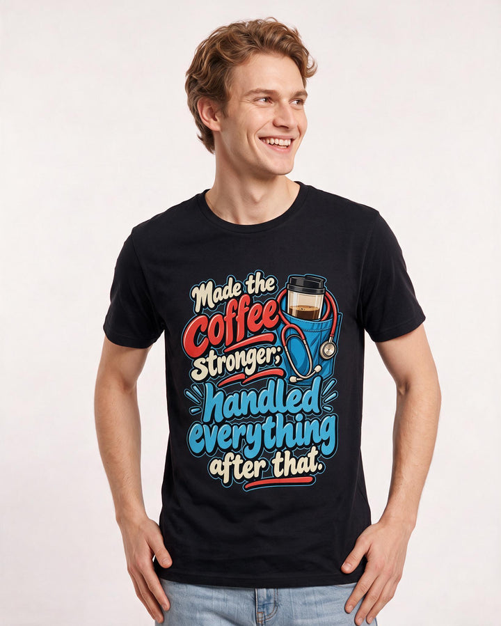 Nurse Black T-Shirt for Men – Nursing Life Graphic Tee product image 1