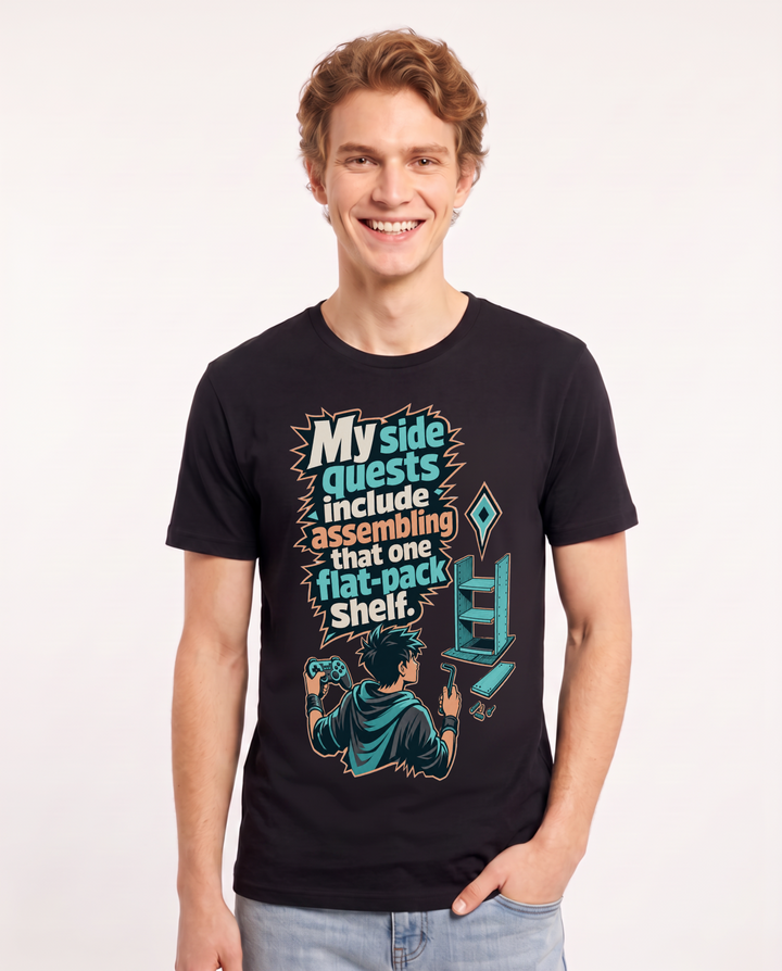 Gaming Black T-Shirt for Men – Game Night Graphic Tee product image 3